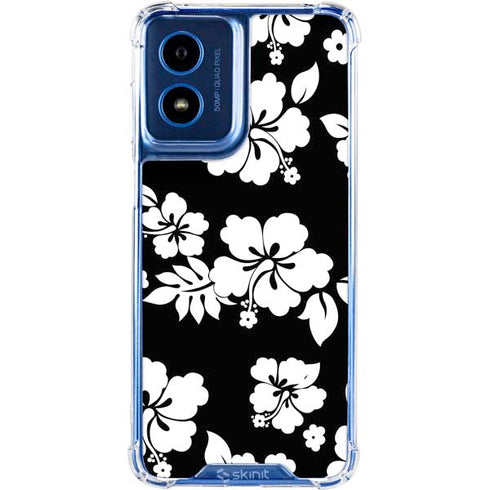 Black and White Moto G 5G (2024) Clear Case